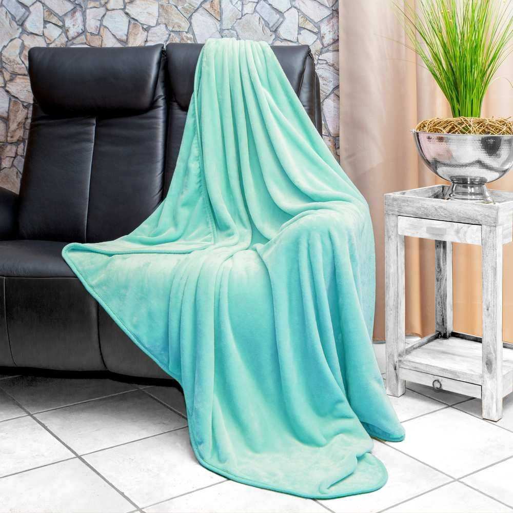 Rally Fashion Kuscheldecke Uni Cassy Mint 150×200 cm