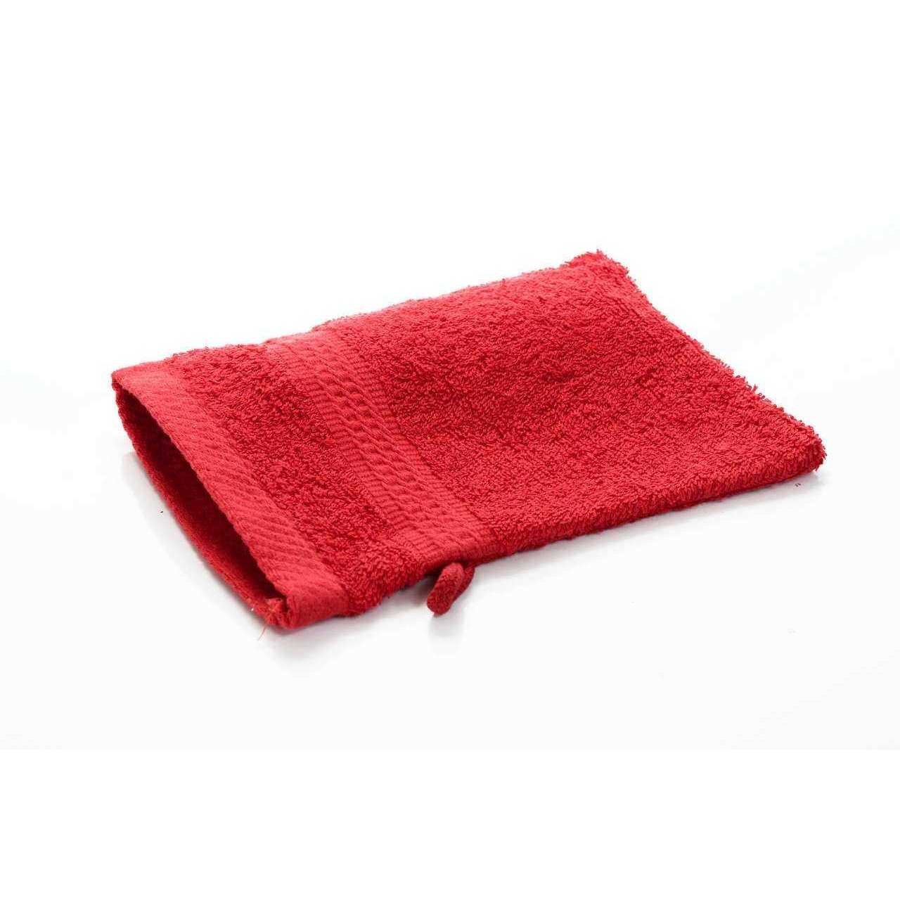 etérea Handtücher Rot Waschhandschuh 15×21 cm