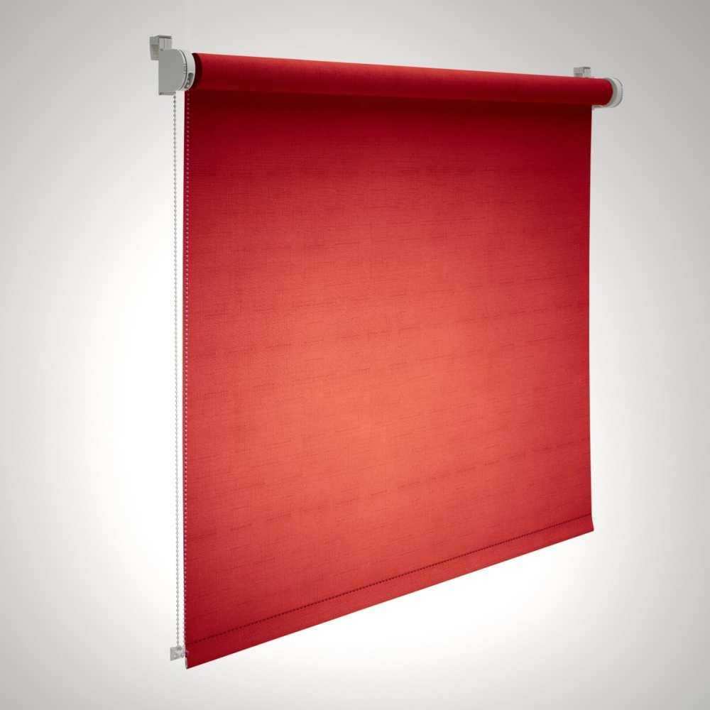 etérea Verdunklungsrollo Klemmfix Plissee Rollo 80 cmx160 cm Rot