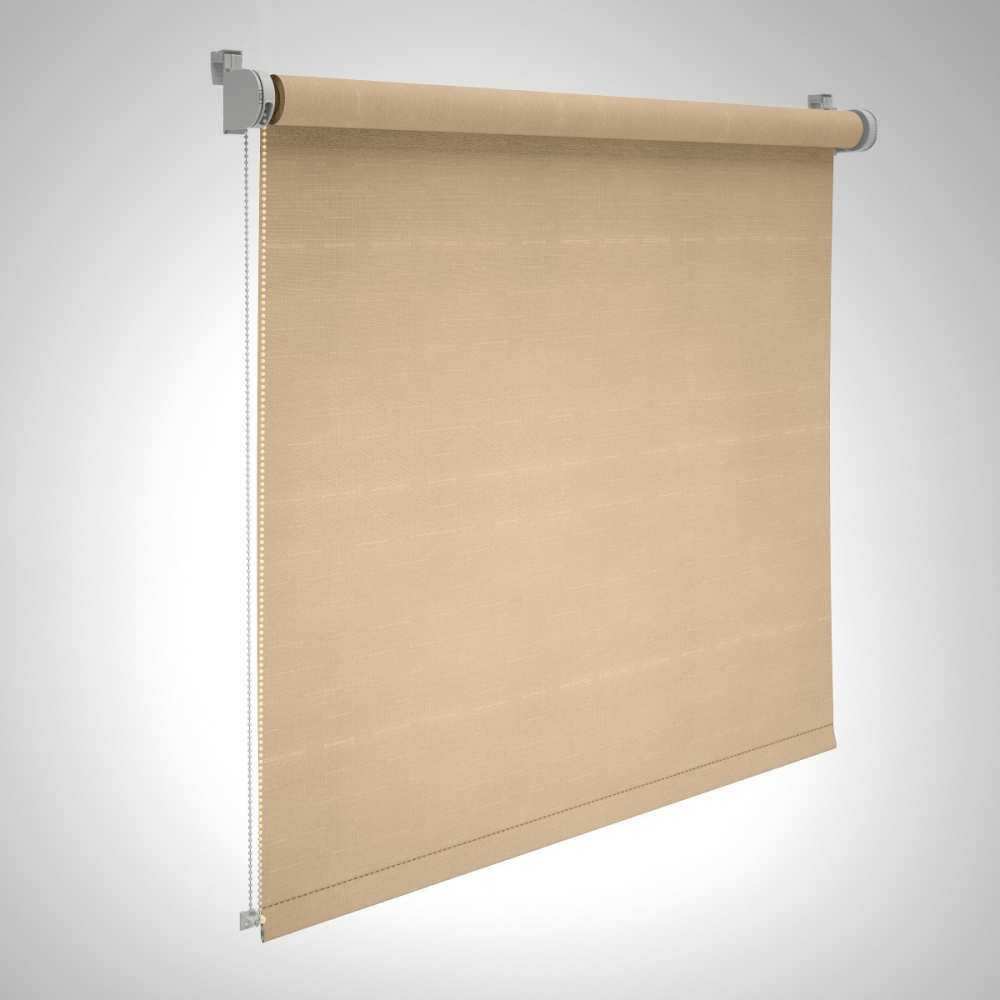 etérea Verdunklungsrollo Klemmfix Plissee Rollo 75 cmx160 cm Taupe