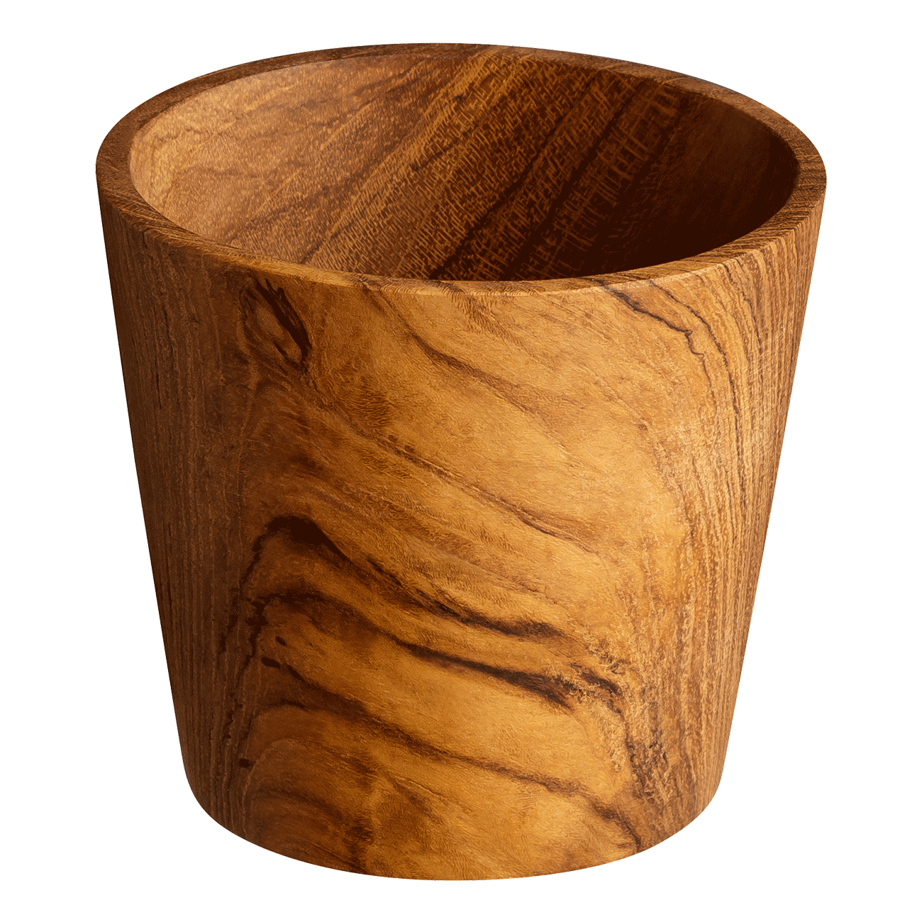 Aufbewahrungsbecher Teak klein Ø 8  x H 6,5 cm