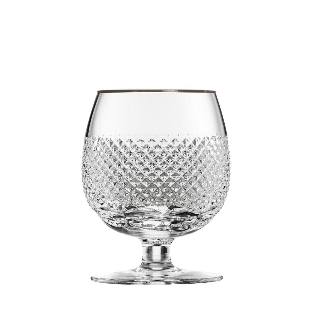 Cognacglas Kristall Oxford platin klar (10,6 cm)