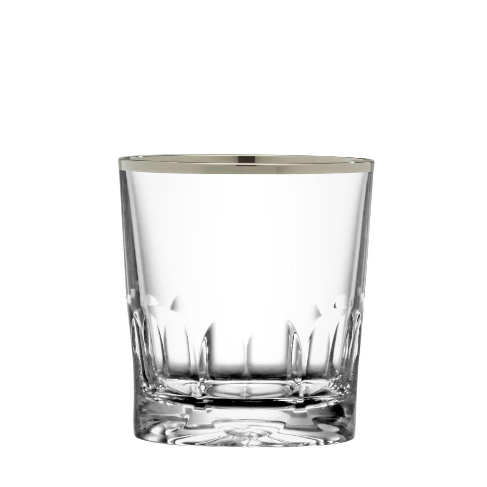 Whiskyglas Kristall Palais Platin klar (9,3 cm)