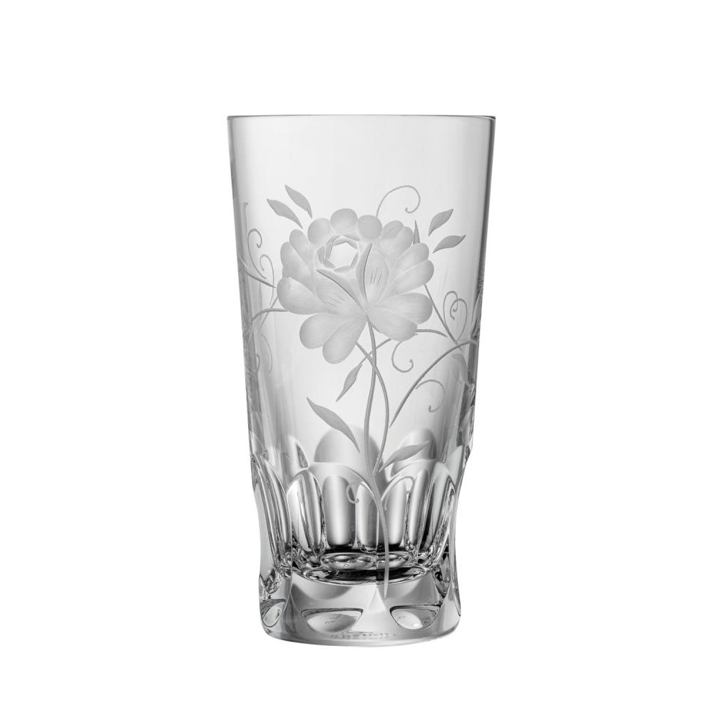 Becher Kristall Rose clear (14 cm)