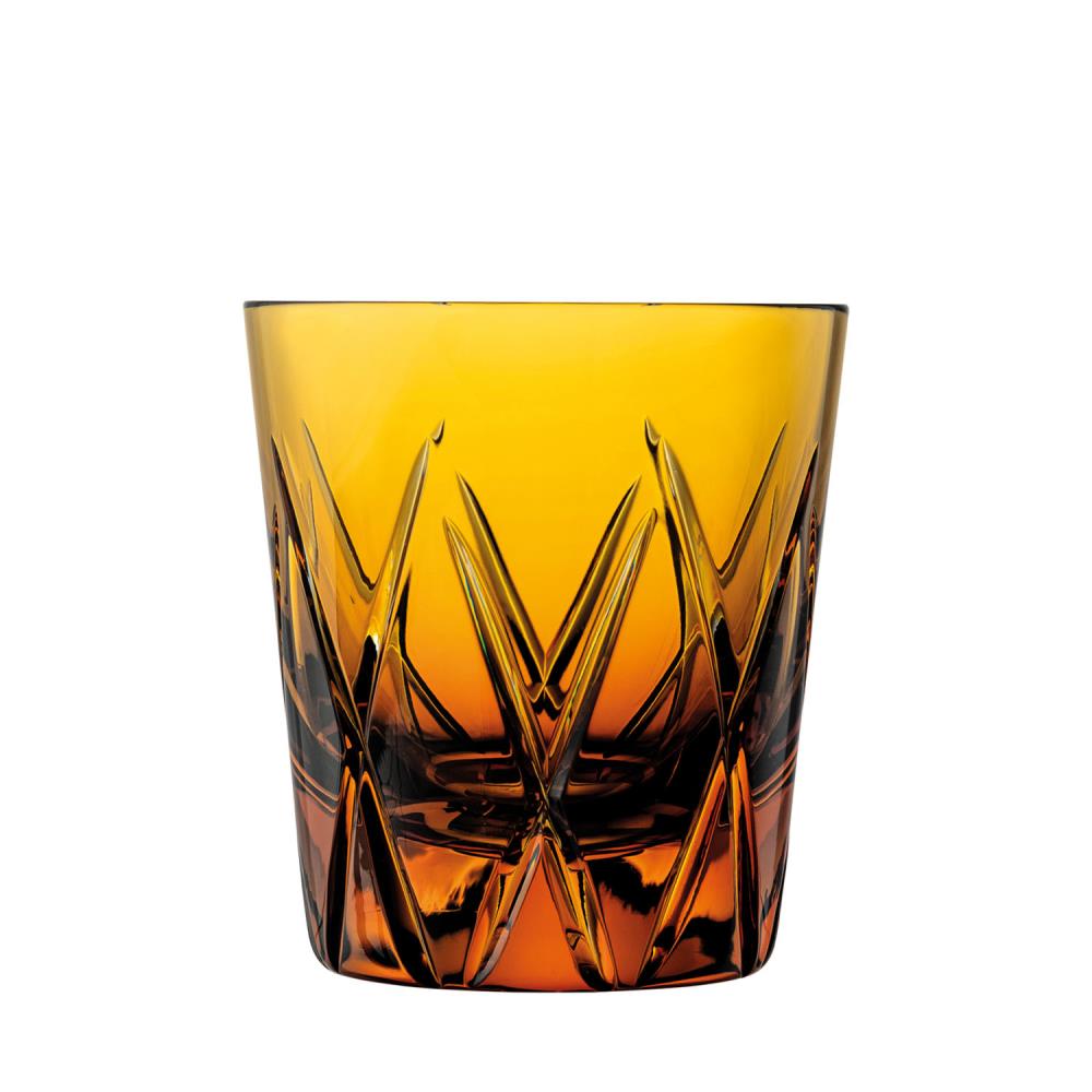 Becher Kristall London amber (9,5 cm)