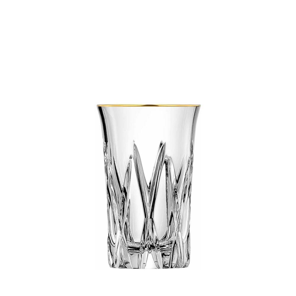 Shot Glas Kristall London Gold klar (8 cm)