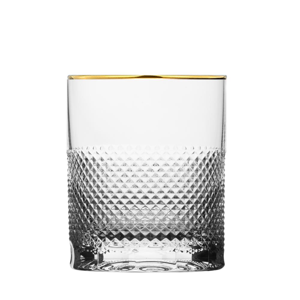 Whiskyglas Kristall Oxford Gold klar (10 cm)