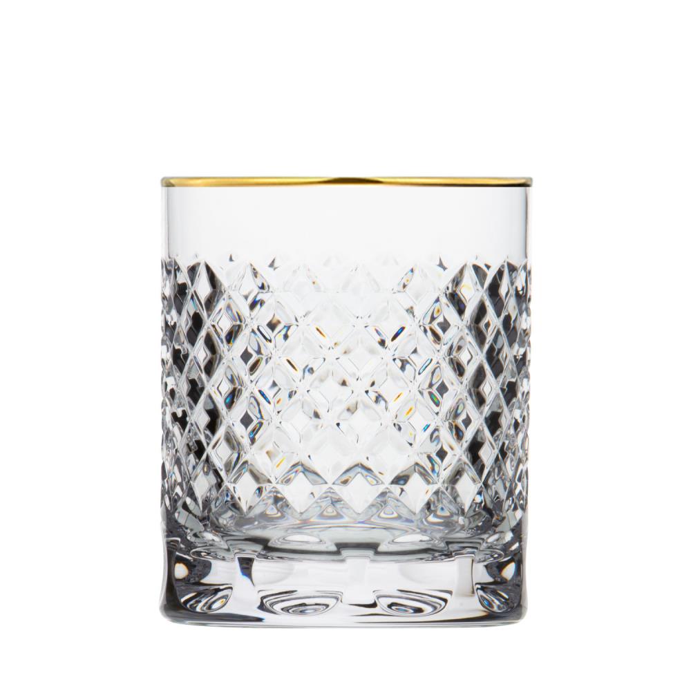 Whiskyglas Kristall Karo Gold clear (10 cm)