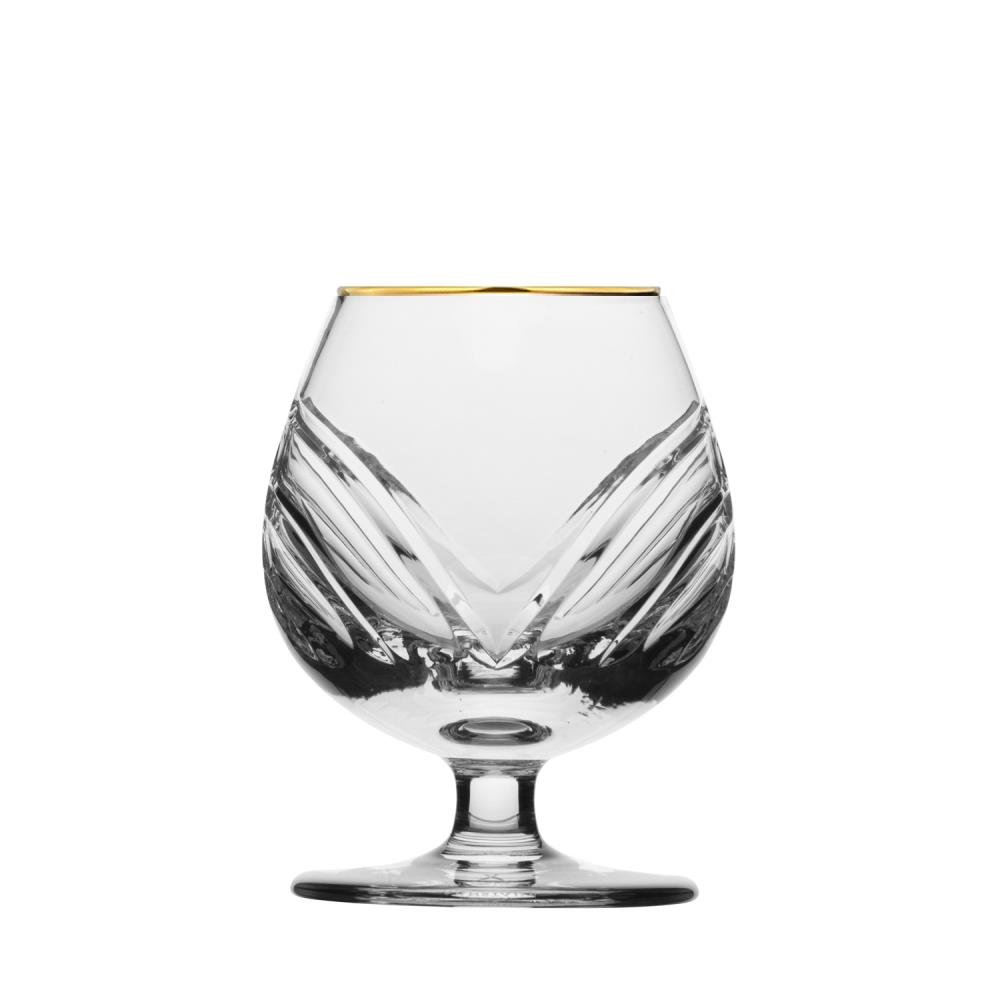 Cognacglas Kristall Wings Gold clear (10,6 cm)