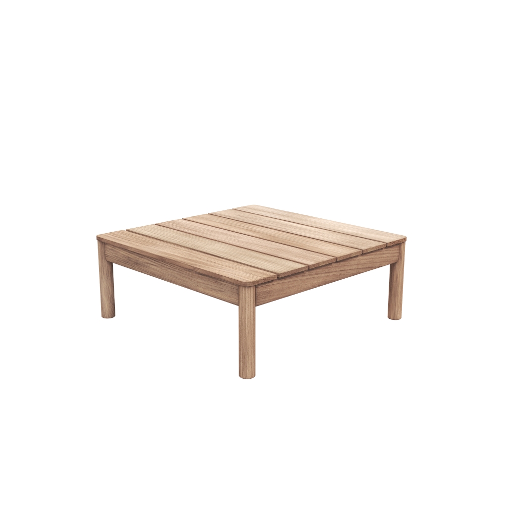 Fritz Hansen – Tradition – niedriger Outdoor Loungetisch aus FSC-Teak