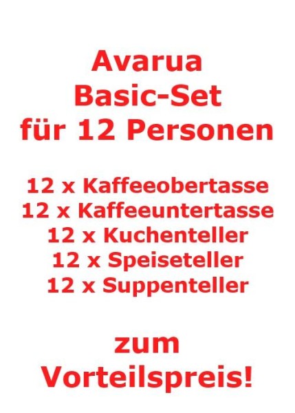 Villeroy & Boch Avarua Basic-Set für 12 Personen / 60 Teile