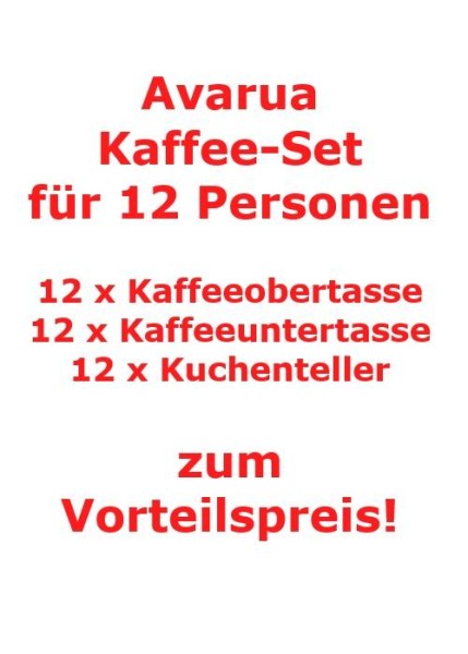 Villeroy & Boch Avarua Kaffee-Set für 12 Personen / 36 Teile