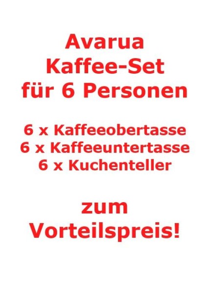 Villeroy & Boch Avarua Kaffee-Set für 6 Personen / 18 Teile