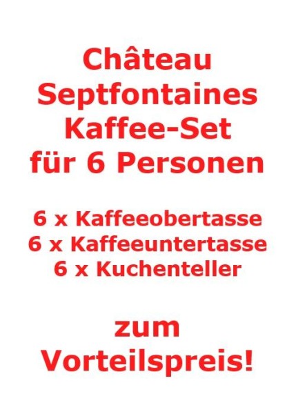 Villeroy & Boch Château Septfontaines Kaffee-Set für 6 Personen / 18 Teile