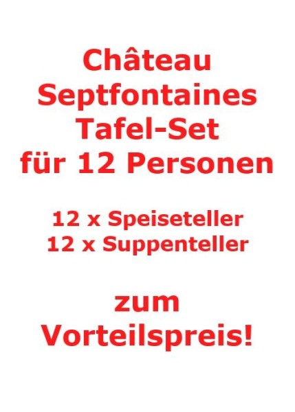 Villeroy & Boch Château Septfontaines Tafel-Set für 12 Personen / 24 Teile