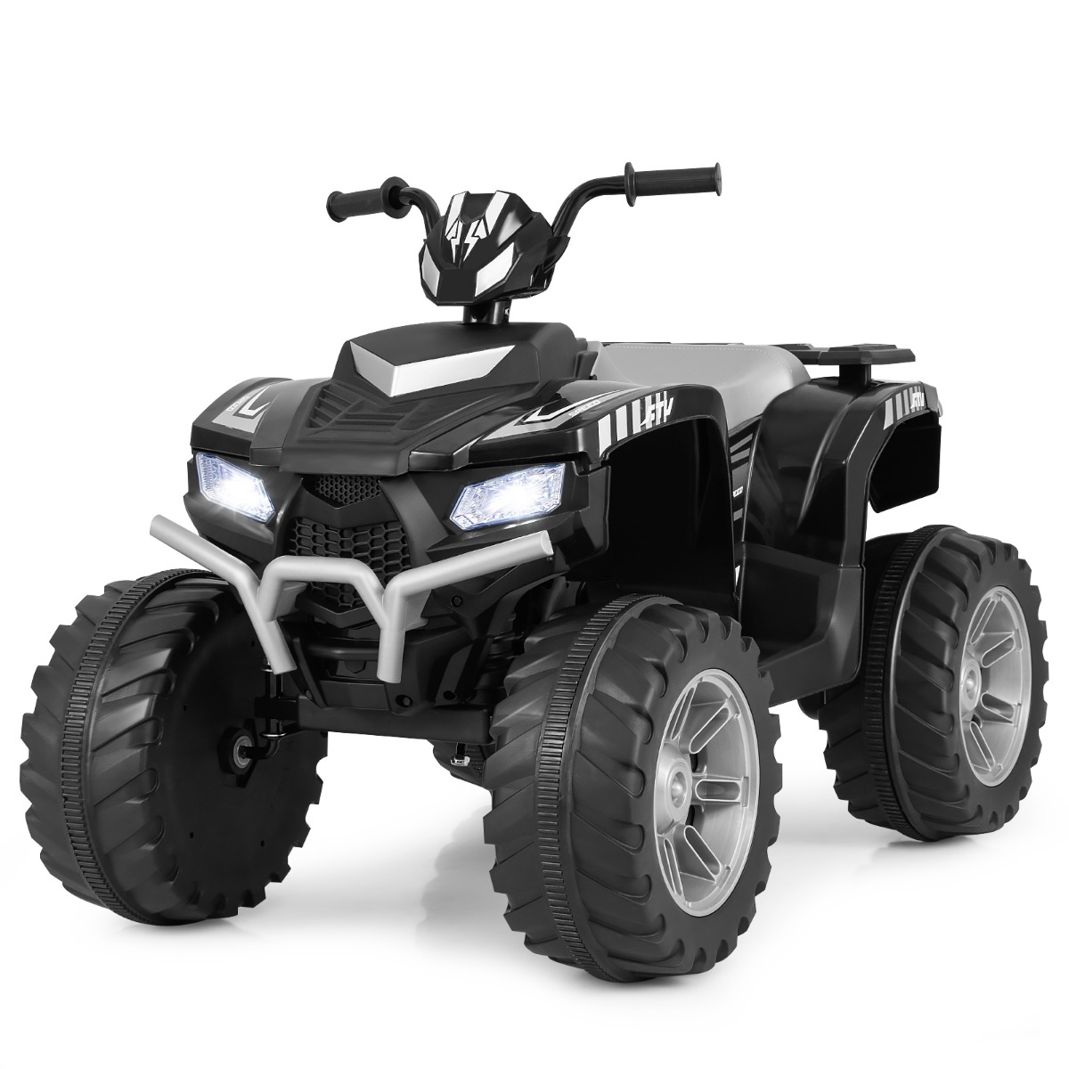 24V Elektro Kinderquad Elektroquad mit drahtloser Verbindung Elektro Quad Schwarz