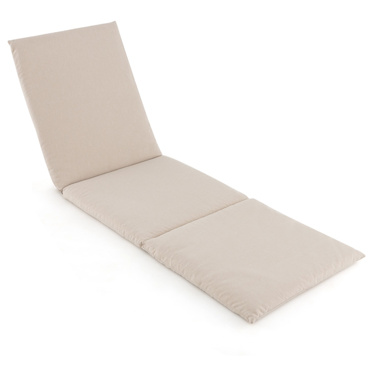 Liegenauflage Auflage für Sonnenliege Polsterauflage für Gartenliege 82 x 59 x 4,5 cm Beige