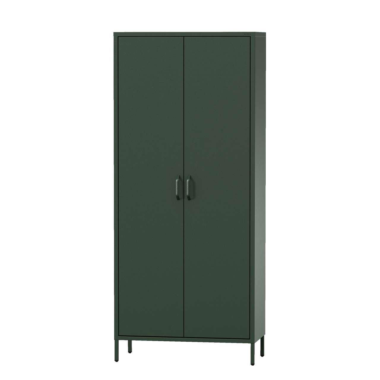 Kleiderschrank FLAVIO, 800 x 1850 x 450 mm, Modern: flaschengrün