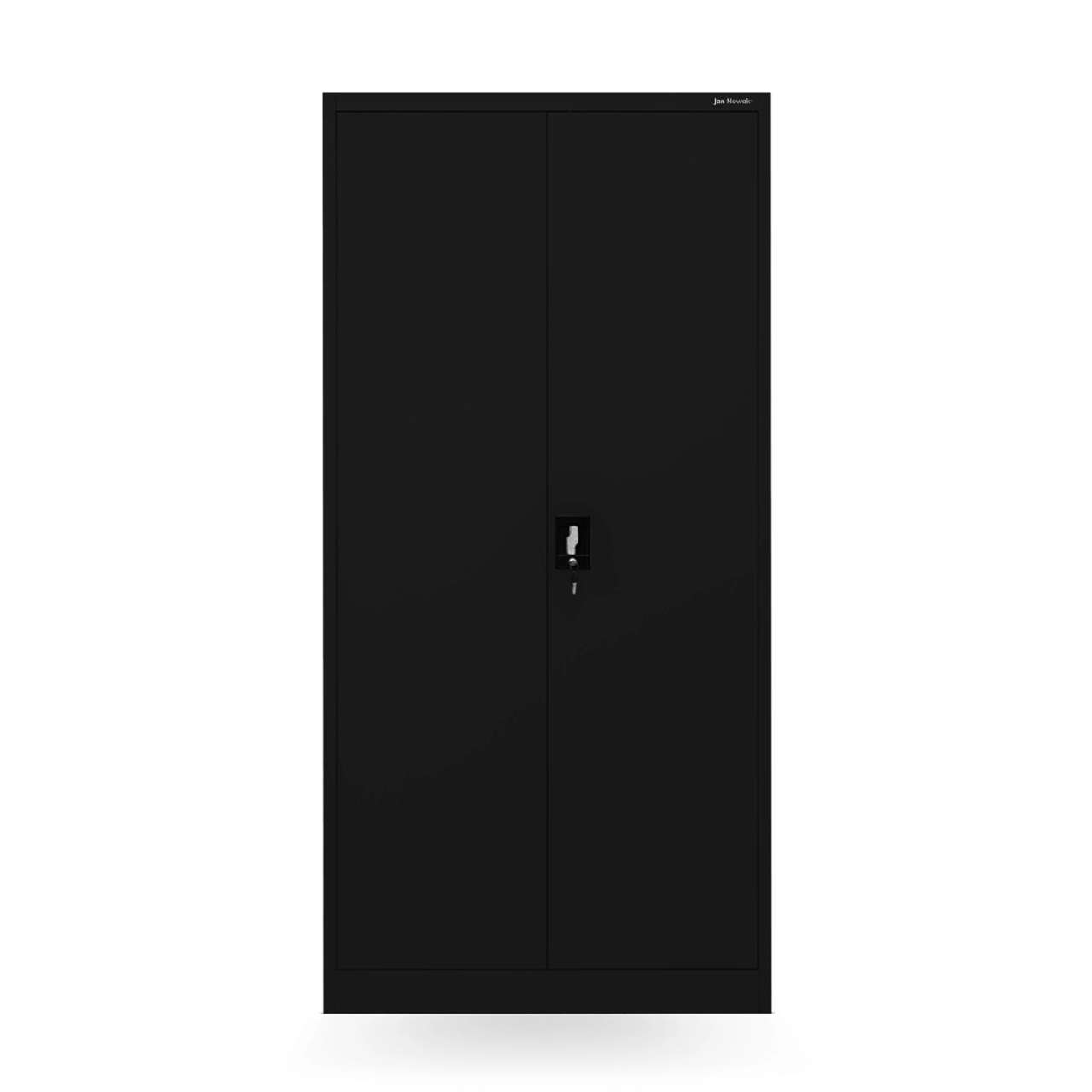 Mehrzweckschrank DAWID, 900 x 1850 x 450 mm, All Black: schwarz