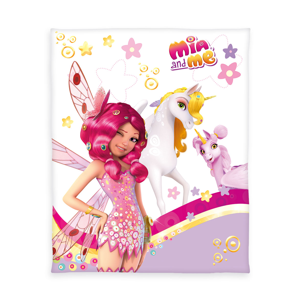 Mia and Me Decke – Unicorn