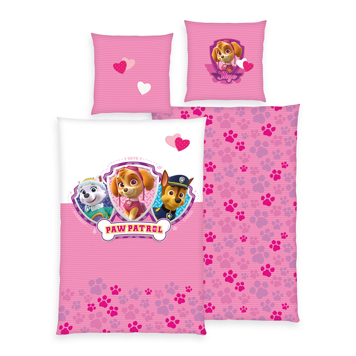 Paw Patrol Bettwäsche – Pink Paw