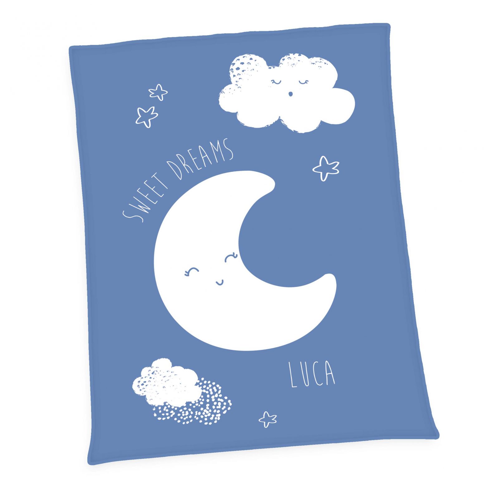 Personalisierte Baby Kuscheldecke Mond Unicade®