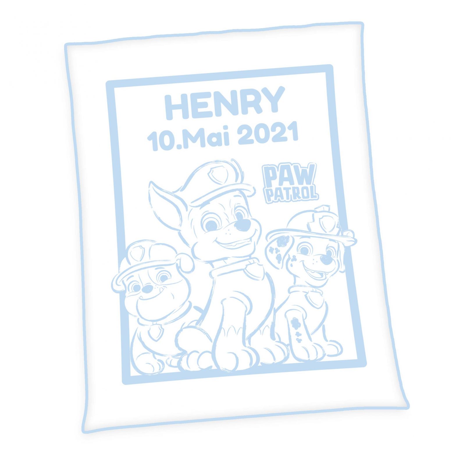 Unicade® Personalisierte Babydecke – Paw Patrol