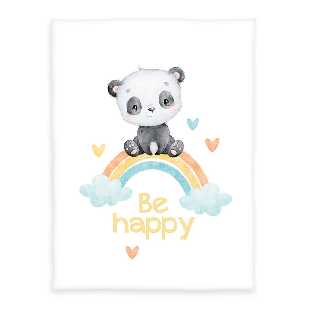 babybest® Kuscheldecke – Regenbogen Panda