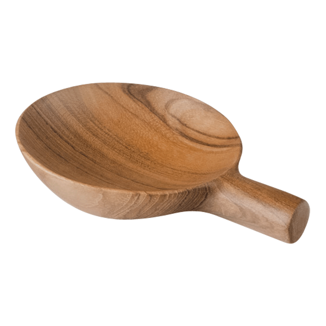 Teller mit Griff Teak Ø ca. 9 cm