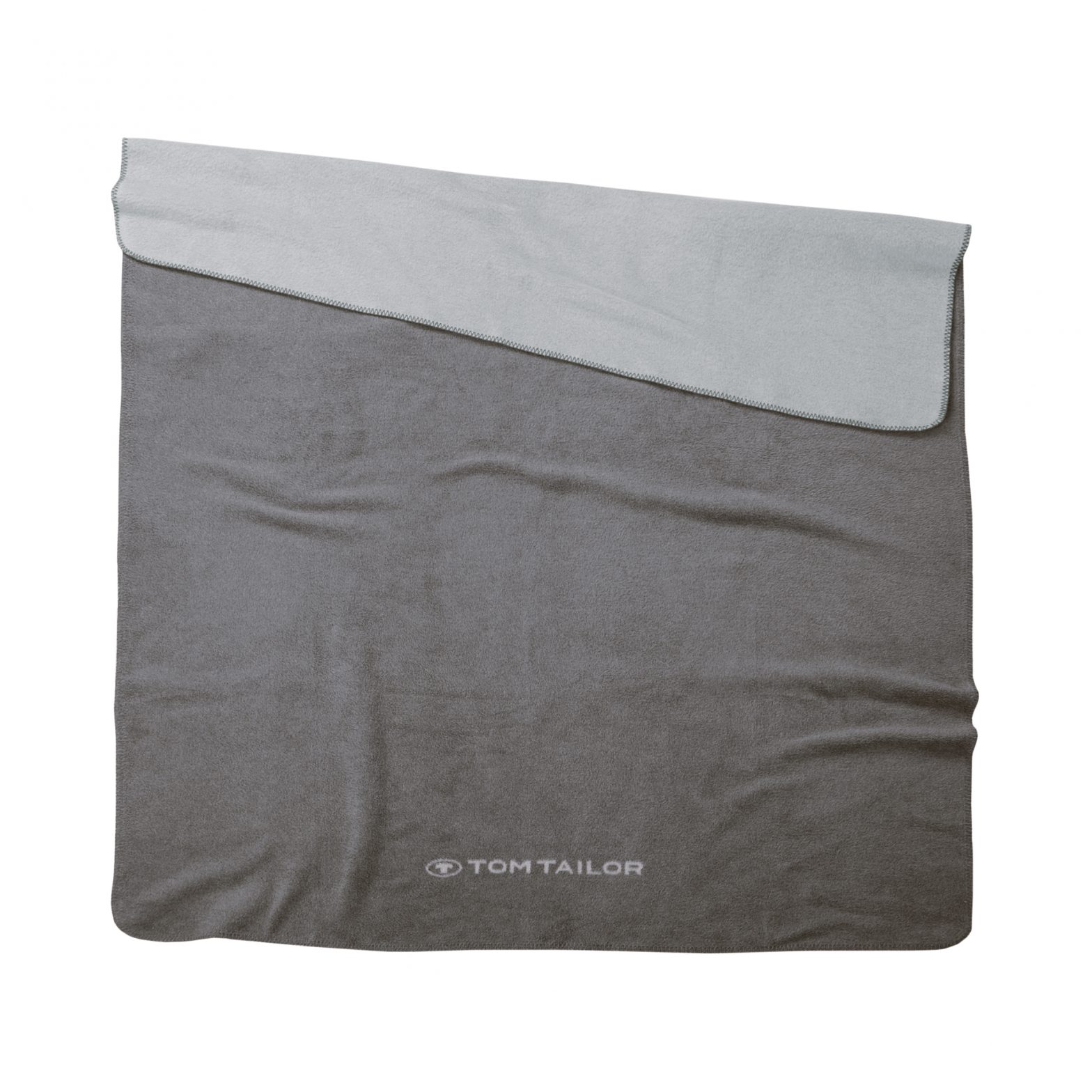 TOM TAILOR Decke – Jacquard Blanket Moody Grey