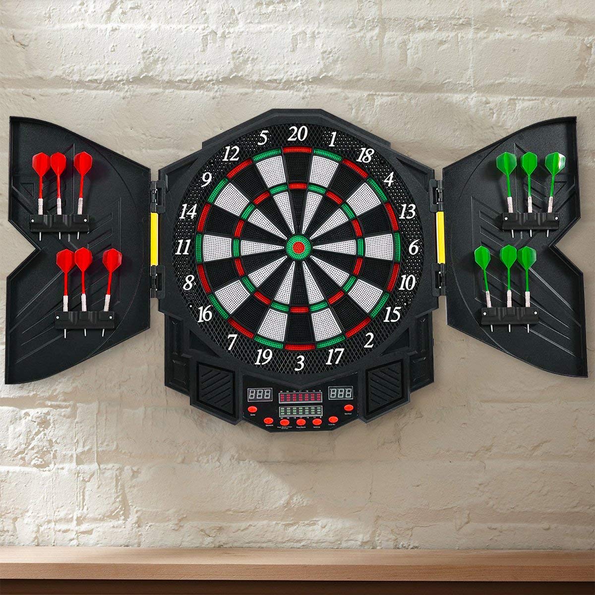 Elektronische Dartboard Dartscheibe Dartautomat LED Dartspiel Dartpfeil + 12 Pfeile