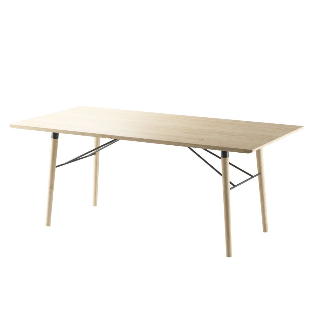 EKTA Living – Scala Dining Table – Design Esstisch aus Holz – 180 x 90 cm