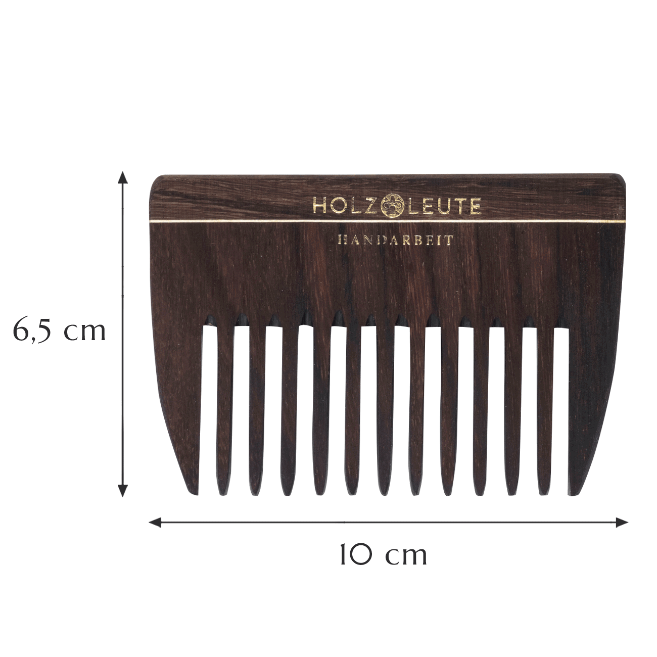 Lockenkamm Ebenholz L 10 cm