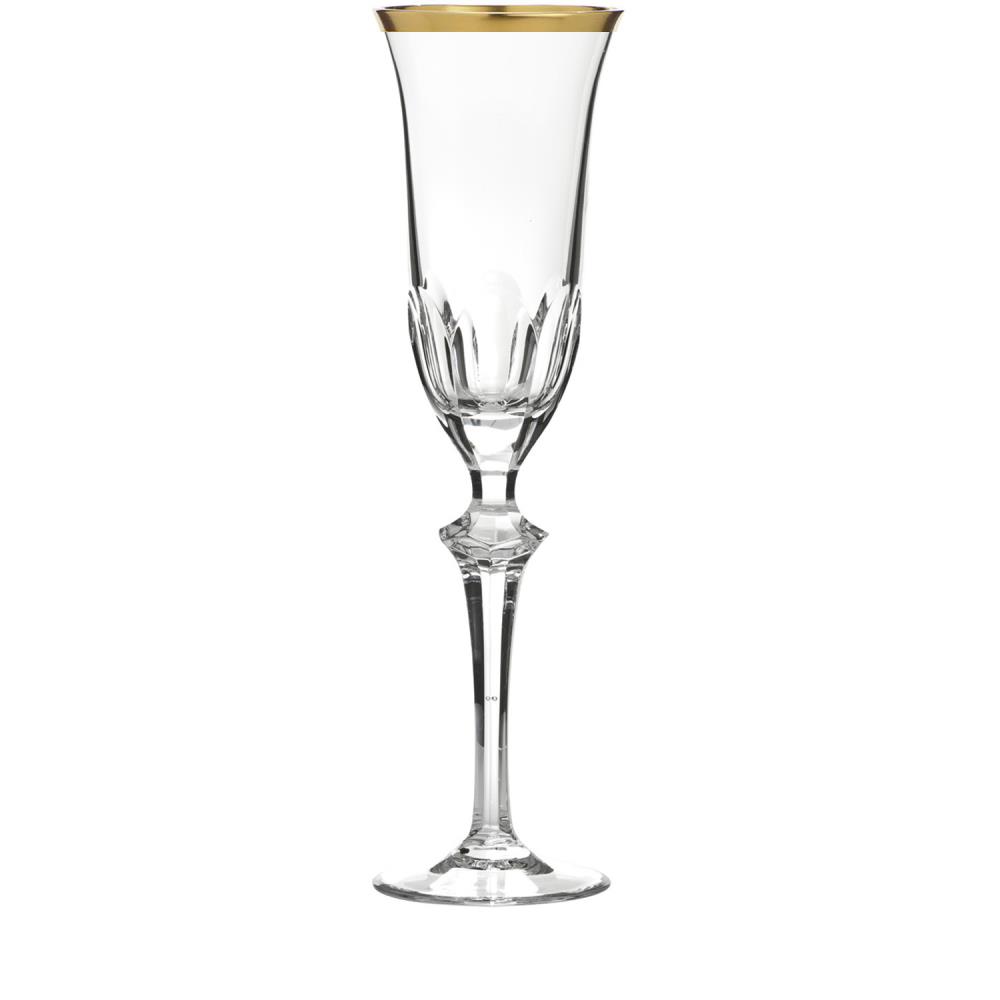 Sektglas Kristall Palais Gold klar (26,2 cm)