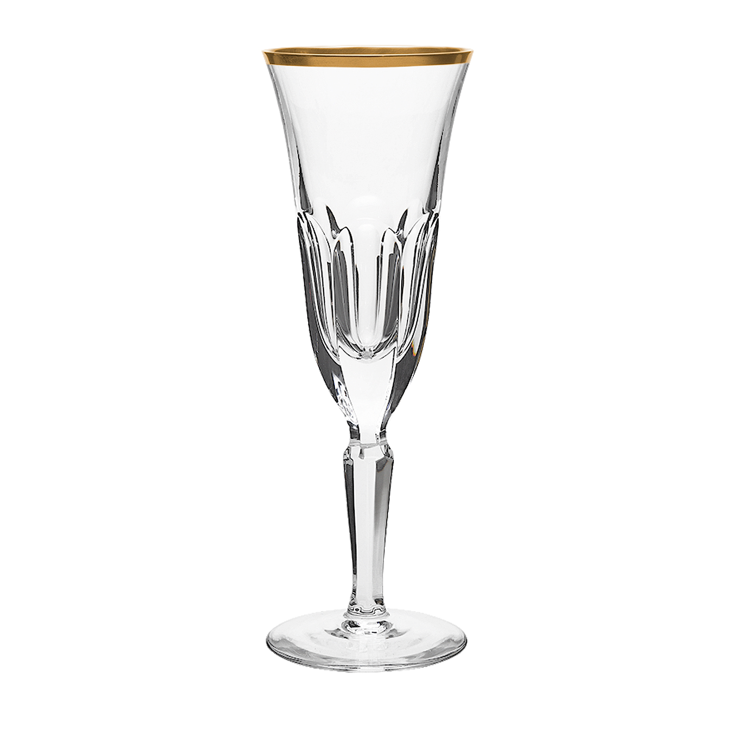 Sektglas Kristall Palais Gold klar (21,5 cm)