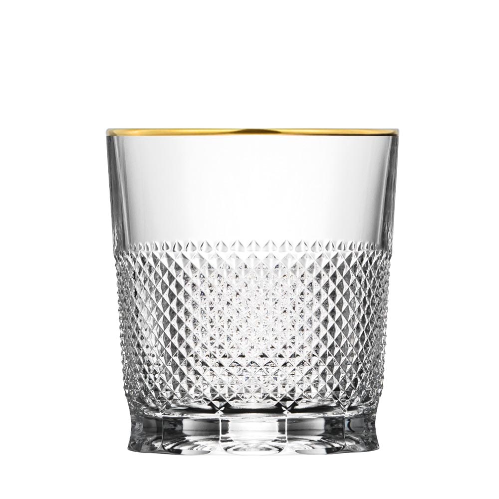 Whiskyglas Kristall Oxford Gold klar (9,3 cm)