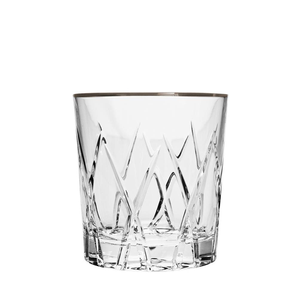 Whiskyglas Kristall London Platin klar (9,3 cm)