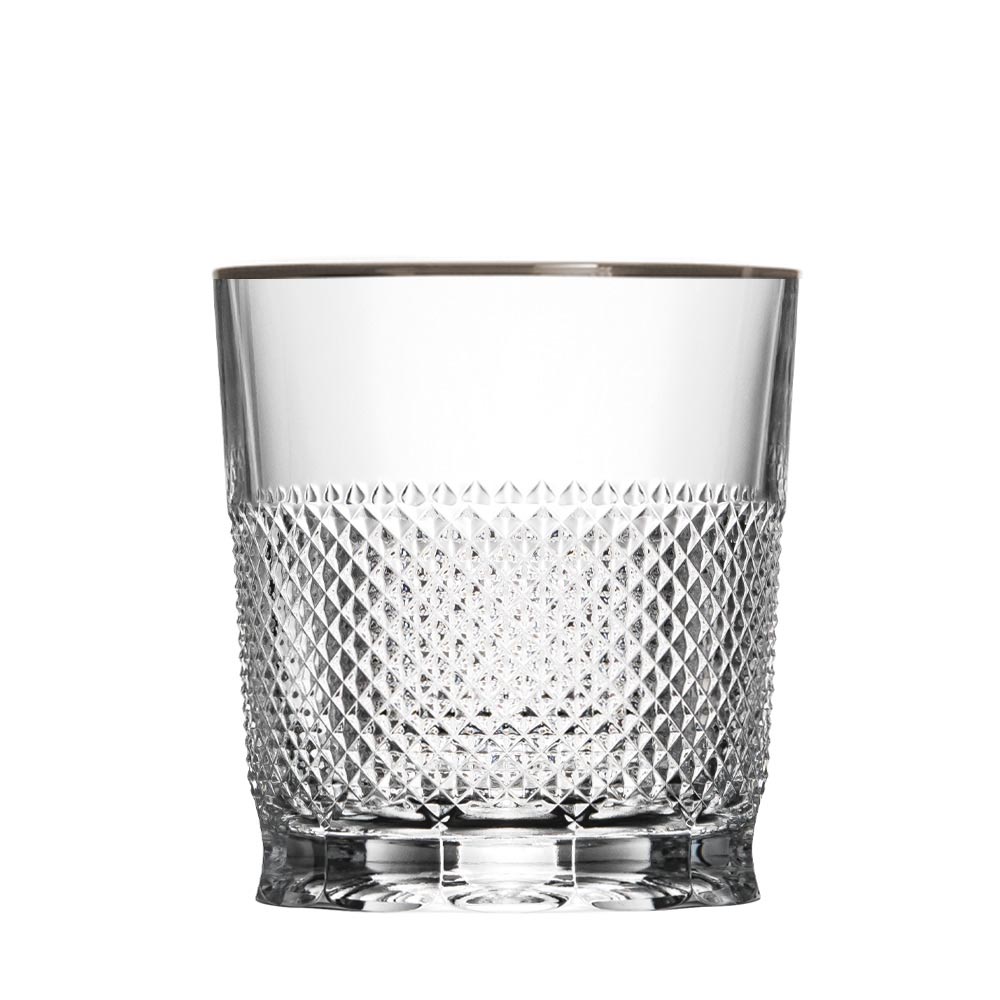 Whiskyglas Kristall Oxford Platin klar (9,3 cm)