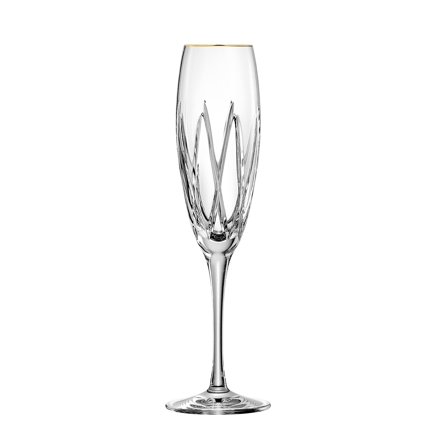 Sektglas Kristall London Gold klar (25,5 cm)