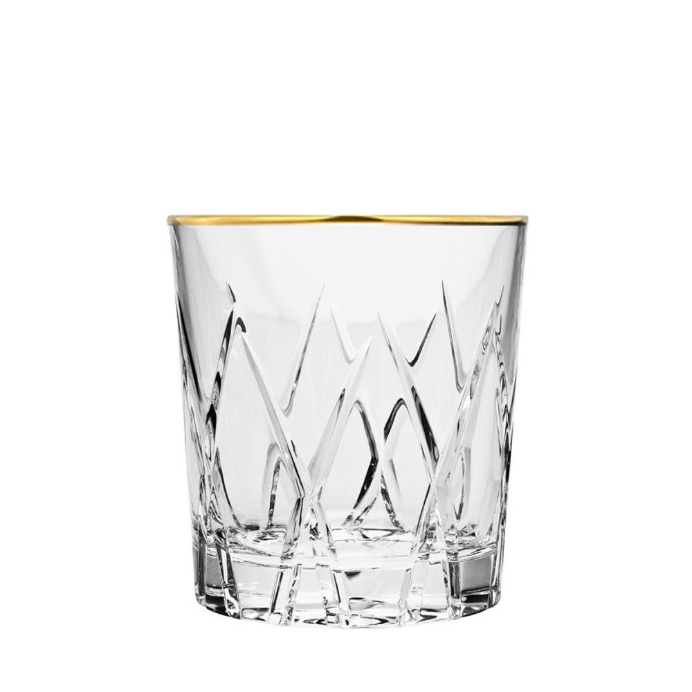 Whiskyglas Kristall London Gold klar (9,3 cm)