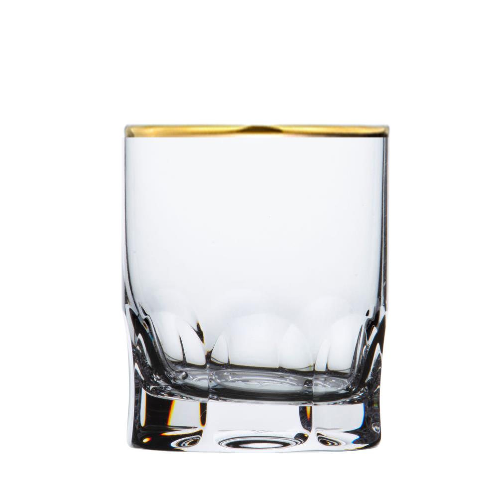 Whiskyglas Kristall Palais Gold klar (10 cm)