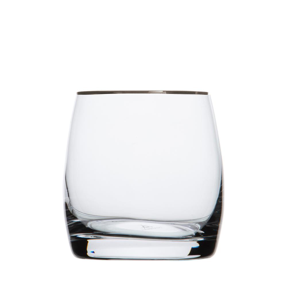 Whiskyglas Kristallglas Pure Platin klar (8,7 cm)