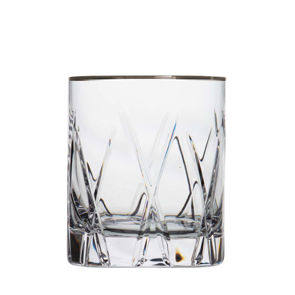 Whiskyglas Kristall London Platin klar (10 cm)