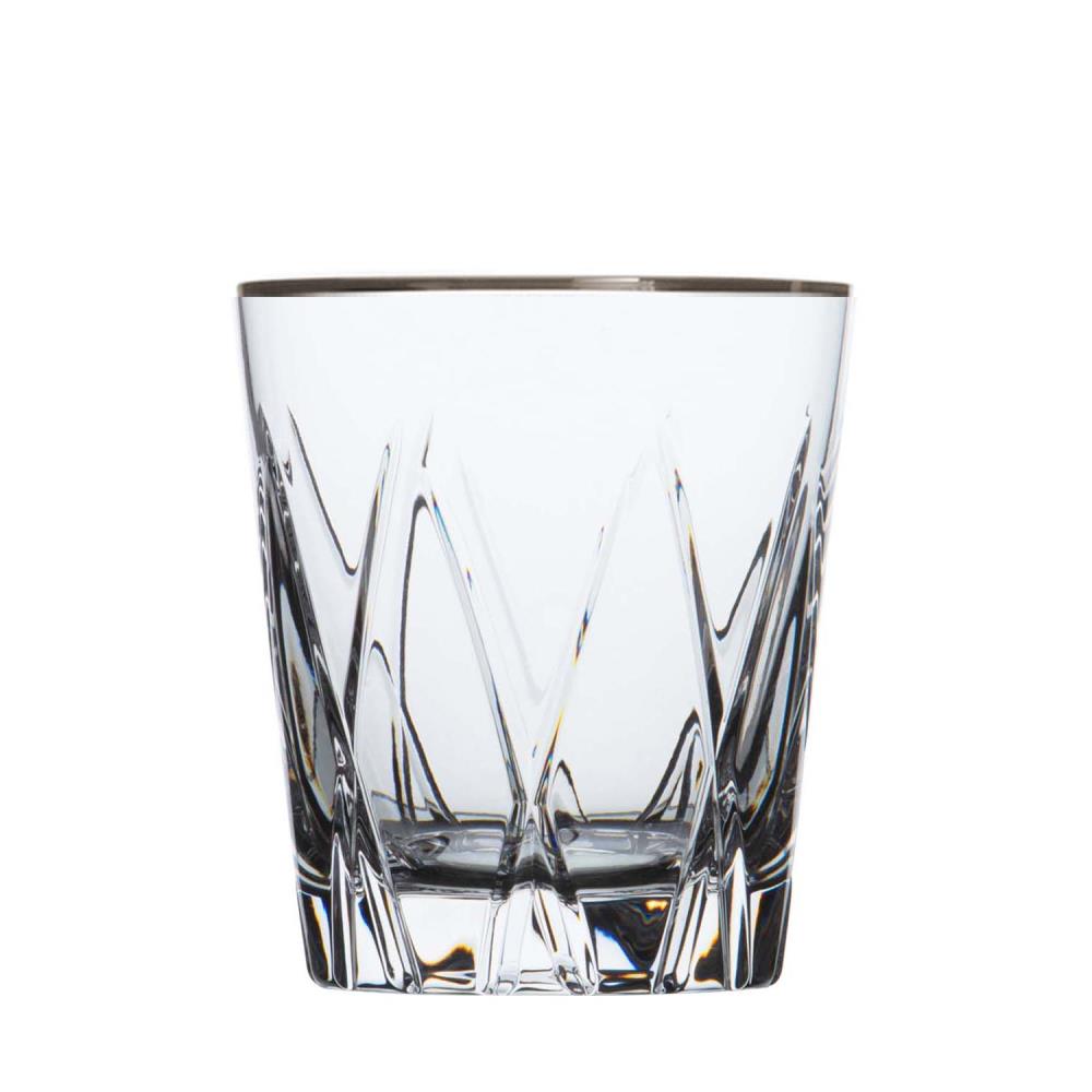 Whiskyglas Kristall London Platin klar (10 cm)