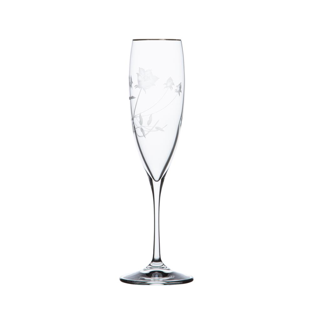 Sektglas Kristall Liane Platin klar (23,8 cm)