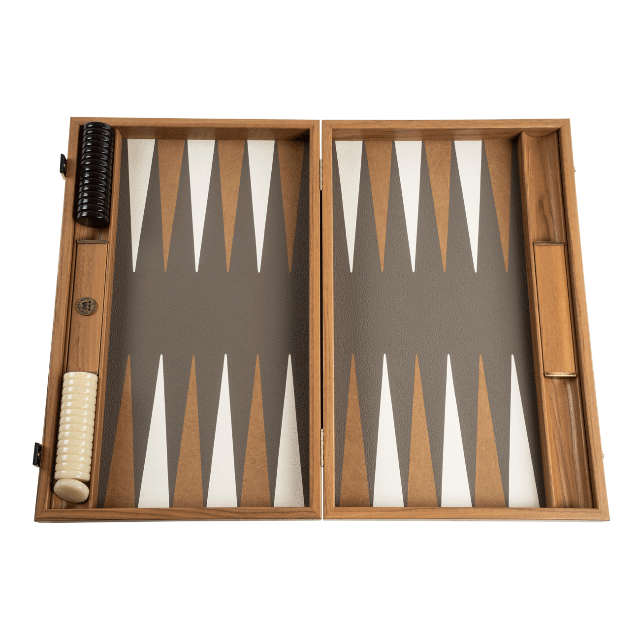 Backgammon Lederintarsie 60 x 47,5 cm