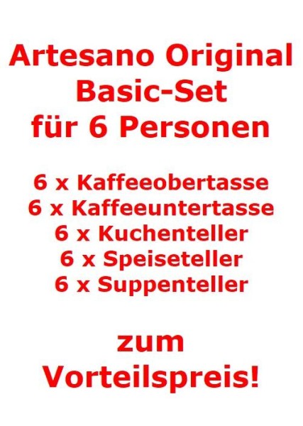 Villeroy & Boch Artesano Original Basic-Set für 6 Personen / 30 Teile