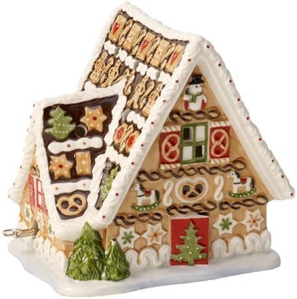 Villeroy & Boch Christmas Toys Lebkuchenhaus mit Spieluhr 16x13x16cm