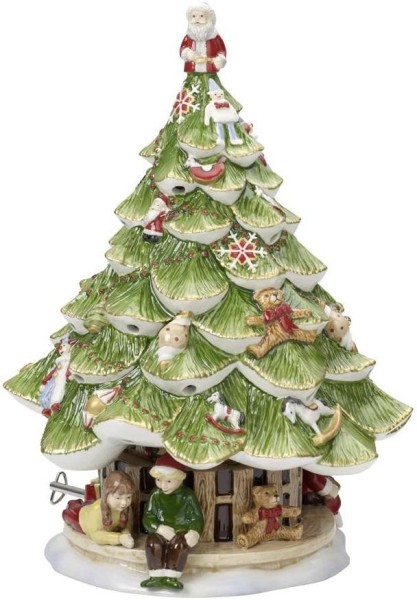 Villeroy & Boch Christmas Toys Memory großer Tannenbaum mit Kindern 30cm