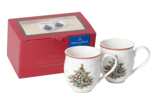 Villeroy & Boch Toy’s Delight Becher mit Henkel: Tannenbaum Set 2tlg.